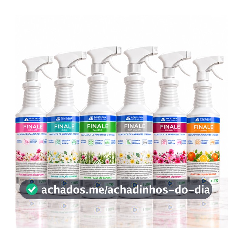 Finale Bouquet Glam Elegance "Cheiro De Rico" Finalizador Aromatizante Ambiente Estofado 500ml e 1 L
