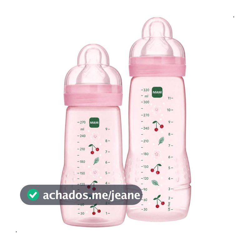 Kit Mamadeira Mam Antivazamento 270ml e 330ml Easy Active