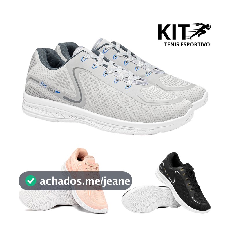 Kit Tenis Feminino Confortável Leve Corrida