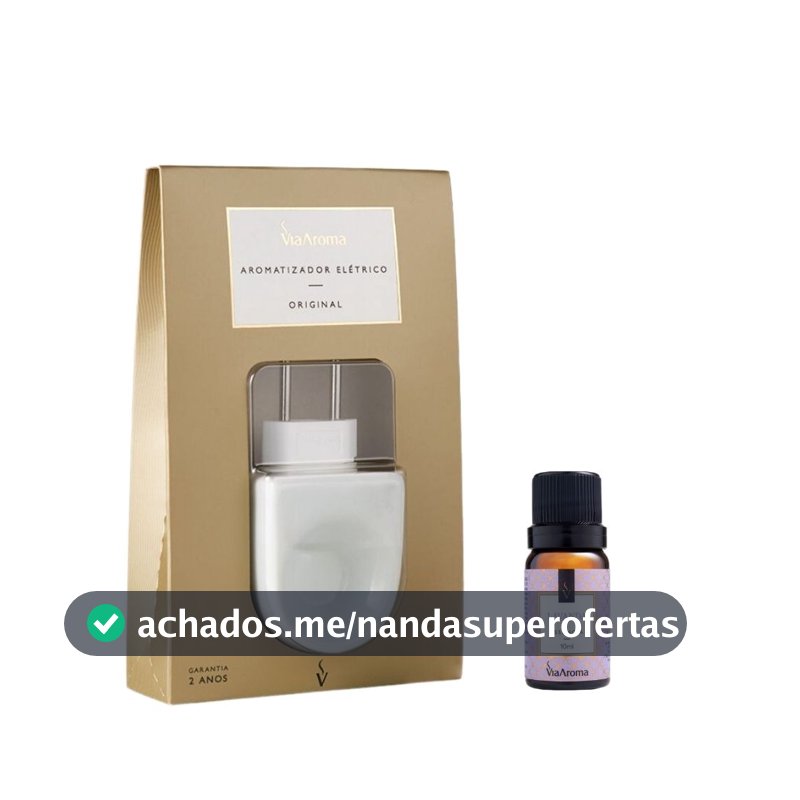 Kit Aromatizador Elétrico Original mais 1 Essência Via Aroma