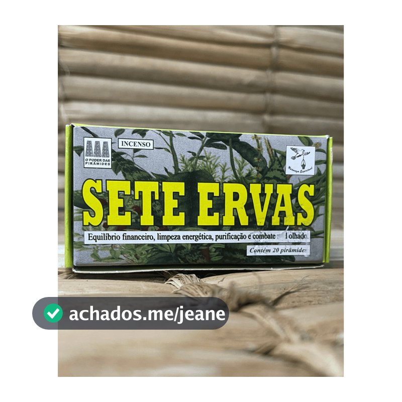Defumador Sete Ervas - Caixa Com 20 Tabletes