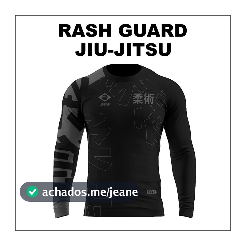 Camiseta Rashguard Térmica de compressão Jiu Jitsu Manga Longa No-Gi MMA UV60+ Unissex Grappling
