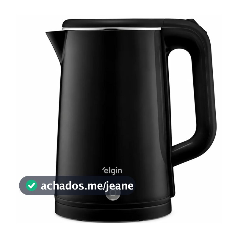 Chaleira Elétrica Elgin Slim 1.200W 1,8L 127v Desligamento Automatico Preta