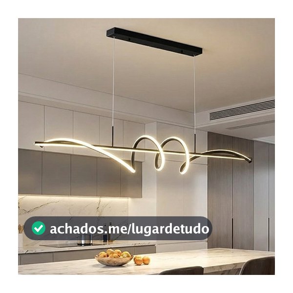 Lustre Moderno De Controle Remoto 110V-220V Dourado 75cm 3 Cores Pendentes Vários Modelos Para Sala De Estar