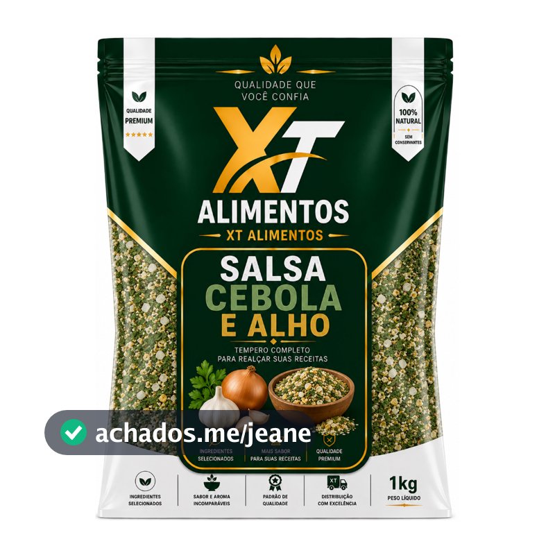 Salsa Cebola e Alho - Xt Alimentos