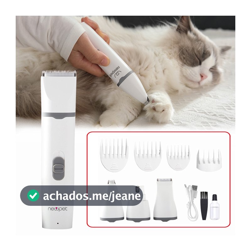 4 em 1 USB Recarregável kit De Aparador Elétrico De Pele Pata De Cão Para Animais De /Pequenos/Gatos/Cães