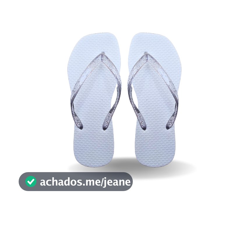 Kit 20 Pares Chinelo Feminino Correia de Glitter Bico Quadrado