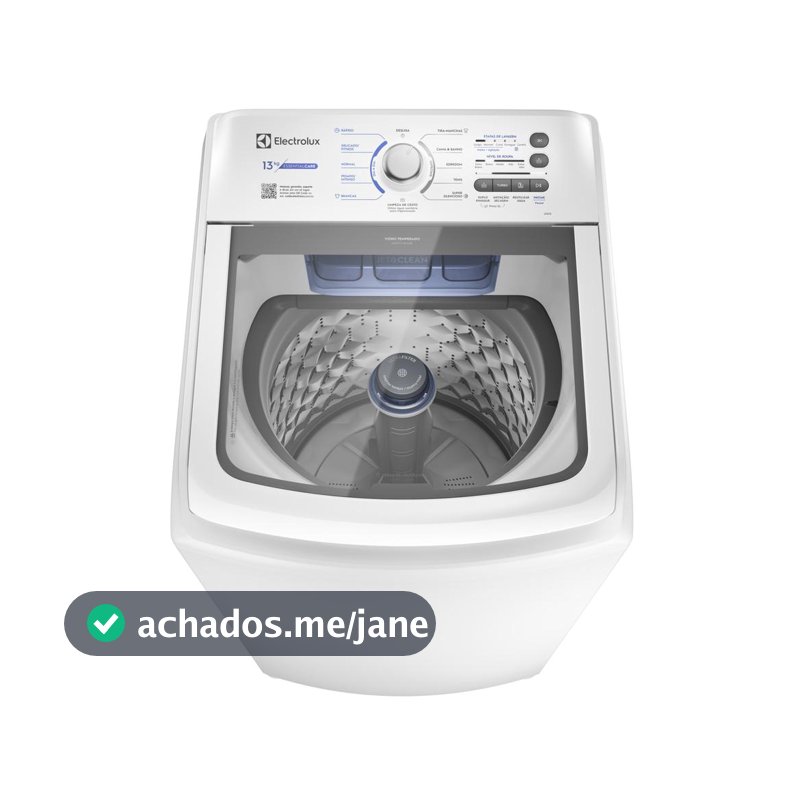 Máquina de Lavar Electrolux 13kg Branca Essential Care com Cesto Inox e Jet&Clean (LED13)