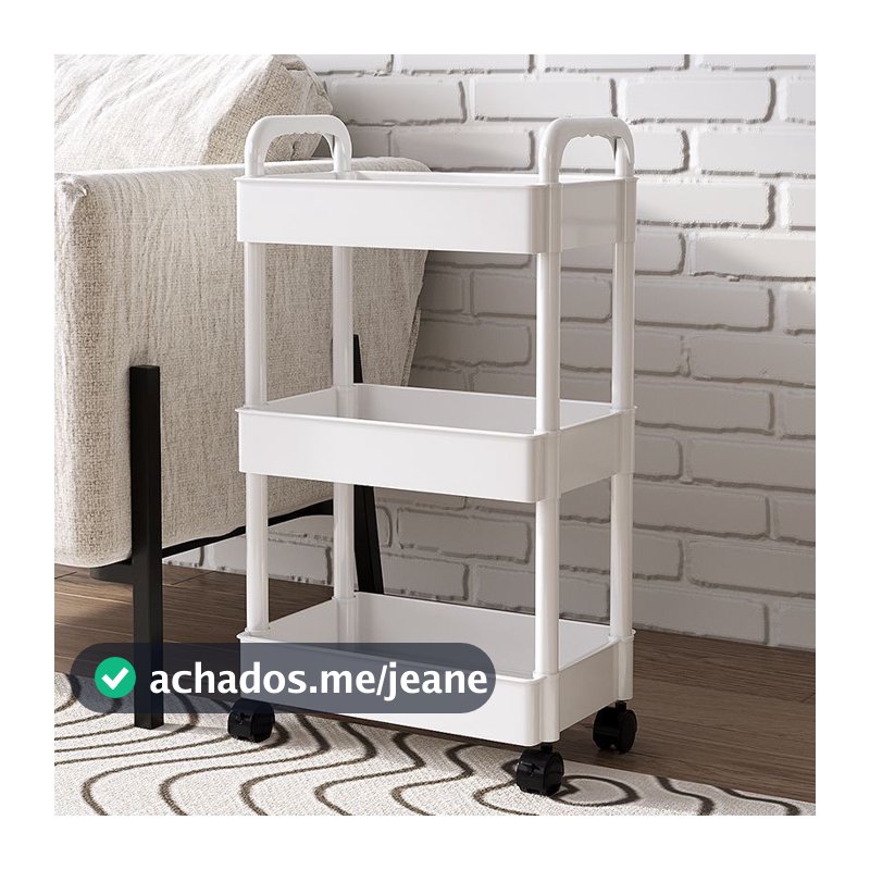 Organizador Móvel Com 4 Prateleiras Para Diversos Itens Com Rodinha(Entrega em até 6 horas)