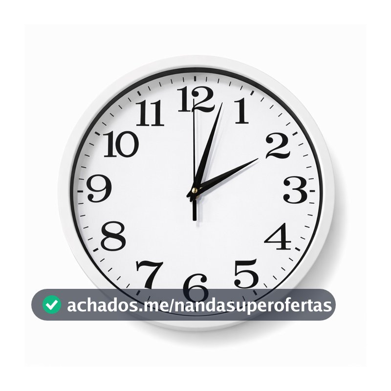 Relógio de Parede 29,5cm Silencioso Decoração Moderna Analógico 501