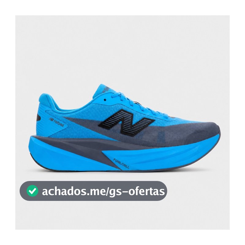 Tênis New Balance Fuelcell Rebel V5 Masculino Corrida Azul