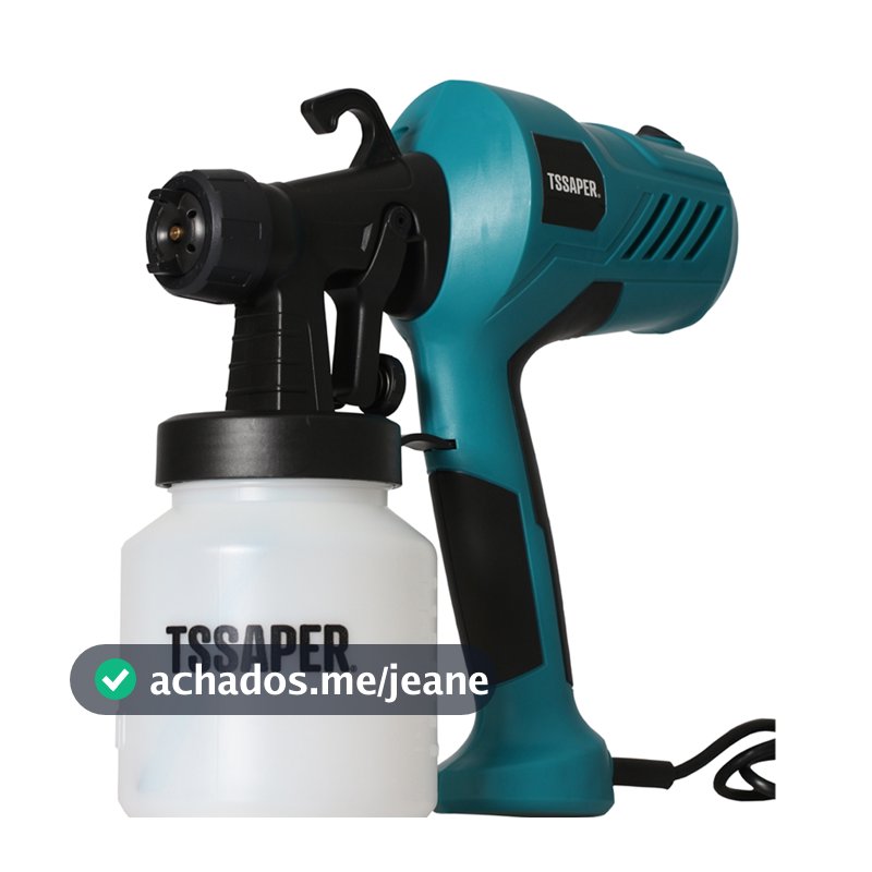 Pistola Elétrica Pulverizadora de Tinta para Pintura Compressor Com Bico de Metal 450w - TSSAPER