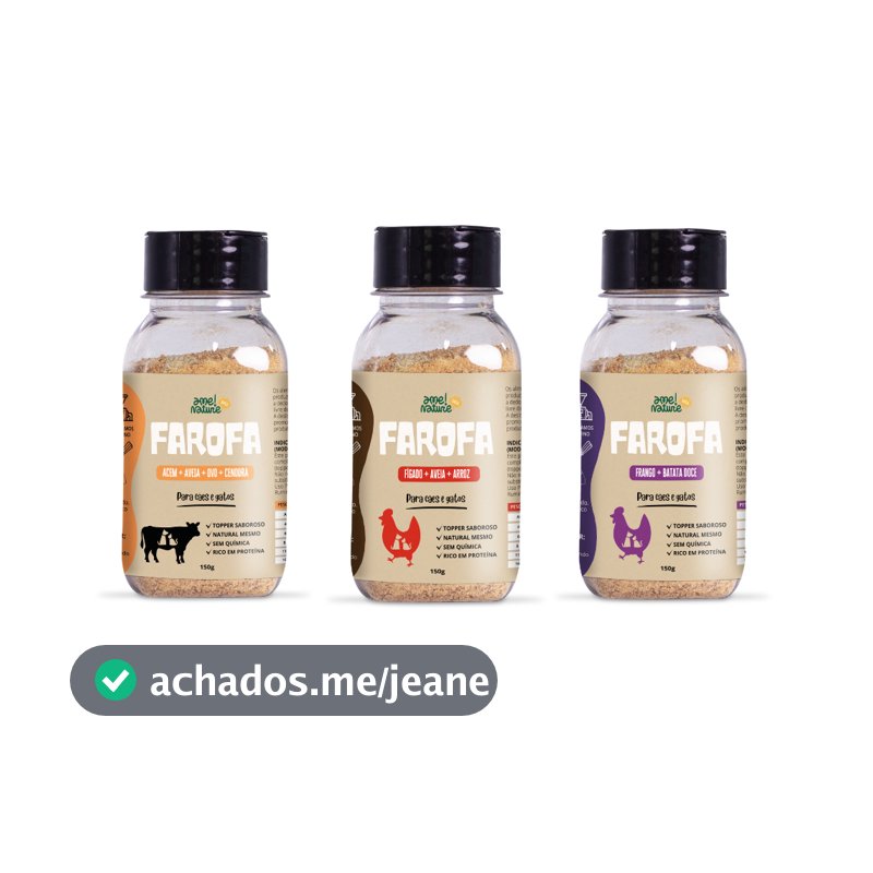 Kit 3 Saborizante Pet 100% Natural Para Cachorro e gato de Carne Bovino Frango e Figado Ame Nature