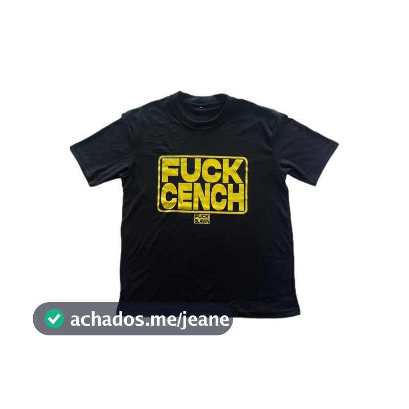 Camiseta Streetwear FCK CENCH Central Cee London 100% Algodão Hip Hop Drill