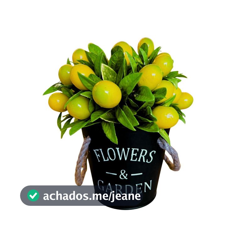 Arranjo Artificial De Frutas Realistas Decoração Limão Amarelo
