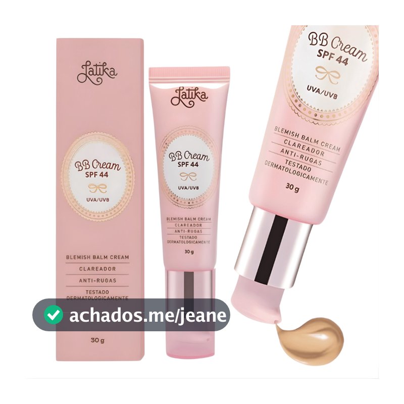 Base Bb Cream Latika Novo Fps 44 Base Bege Claro Clareador Pele