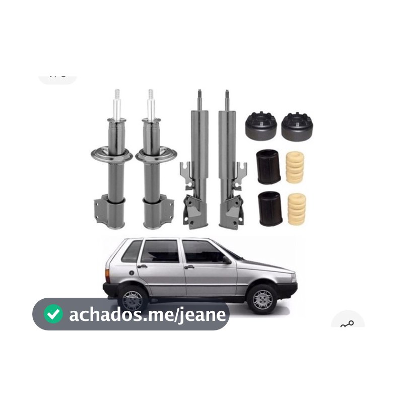 4 Amortecedor+ Kit Suspensão uno 2010 2011