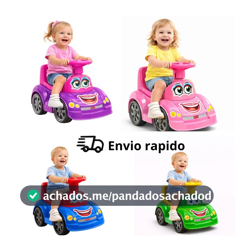 Totoka Infantil Bebê Tipo Motoca Quadriciculo para Criança Totokinha Sport com Encaixe Geométrico