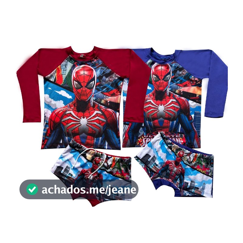 Sunga Infantil Blusa Térmica Proteção Solar Uv50 Kit Praia