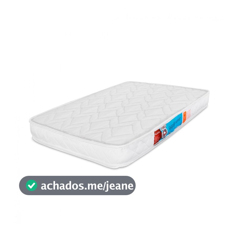 Colchão para Berço Desmontável Chiqueirinho Cercadinho D18 100x70x10cm - BF Colchões