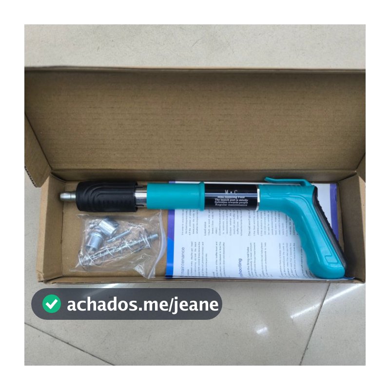 Pistola De Fixação Finca Pino Ação Direta Verde
