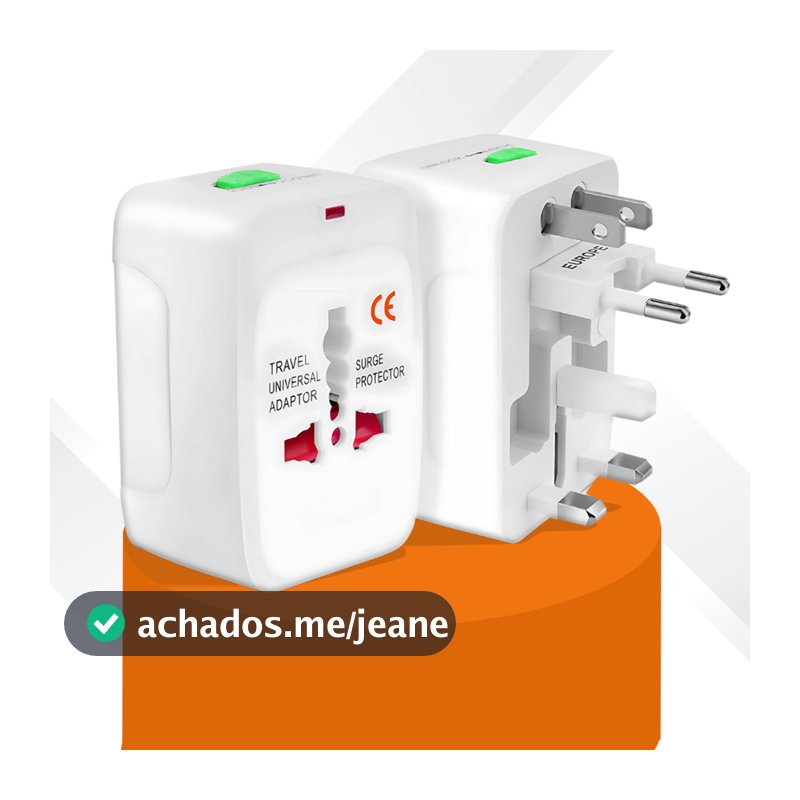 Adaptadores Tomada Universal Para Viagem Internacional Compatível Em +150 Países