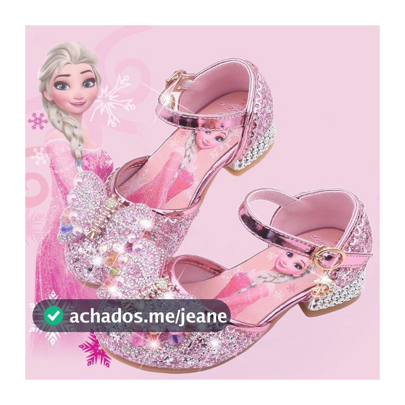 Sandálias Infantis Meninas Princesa Sapatos Linda Sola Macia Superior Diamante