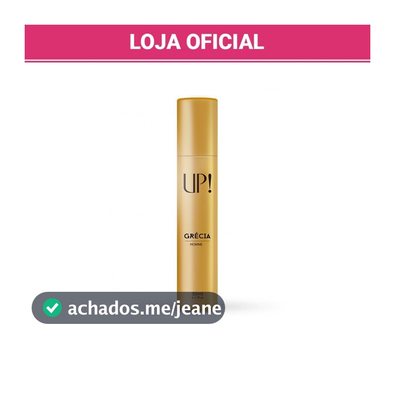 Perfume Masculino UP! Grécia Homme 50ml Parfum Oriental Amadeirado Intenso