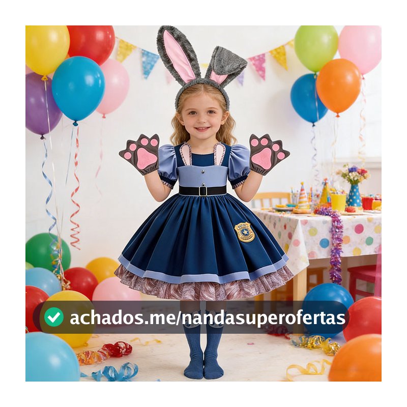 Zootopia 2 Fantasia De Coelho Para Crianças , Vestido De Policial Judy Hopps , Roupa De Festa Cosplay De Halloween Com A