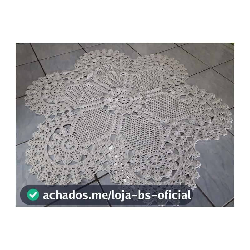 Tapete De Sala Imperial Grande Redondo De Crochê Promoção Oferta Casa Decoração Quarto Artesanal