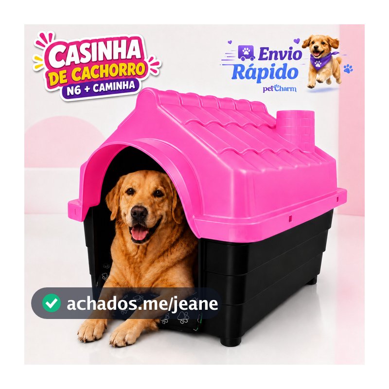 Casa Casinha de Cachorro N6 com Caminha Colchão Casinha Confortável Para Cães