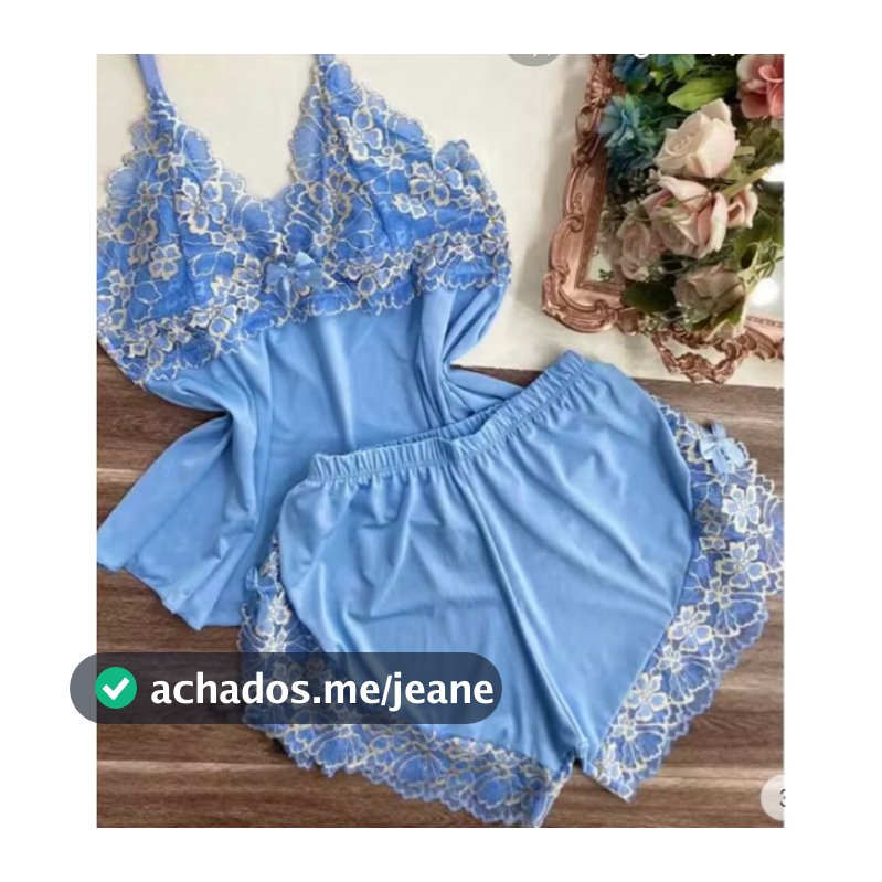Baby Doll feminino Detalhe em Renda Luxo