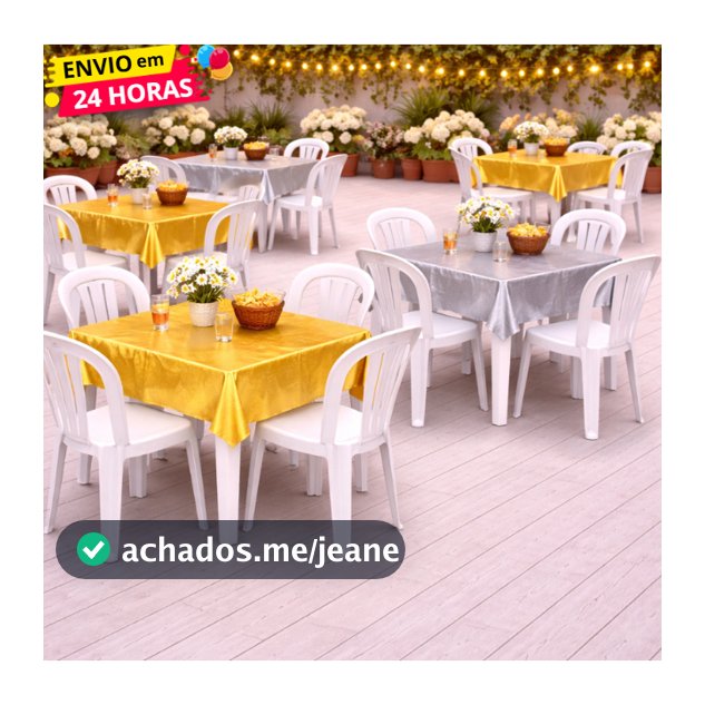 Kit 51020  Toalhas de Mesa Plástica Dourada e Prata 80x80cm Descartável Para Reveillon Ano Novo