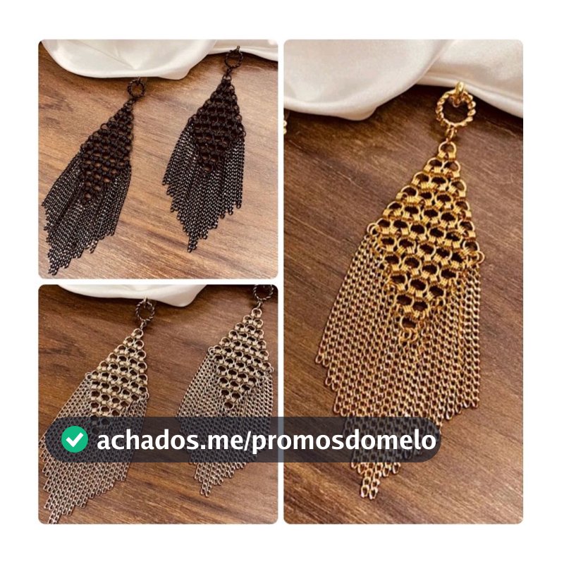 Brinco Mola Aço de Franjas Grande Leve