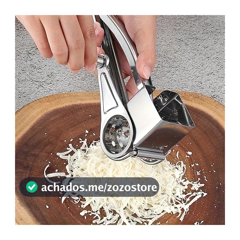 Ralador De Queijo Em Aço Inox Profissional Triturador Manual Super Prático