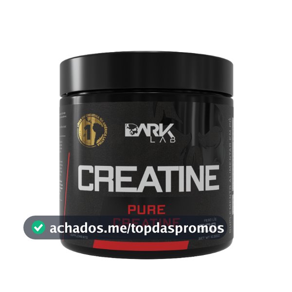 Creatina Monohidratada Pura 300g Dark Lab - 100% Pura