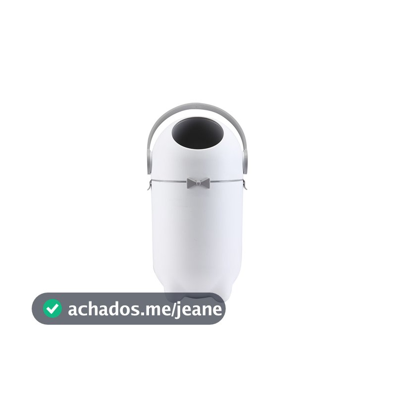 Lixeira Mágica Antiodor Descarte Fraldas Quarto Bebê Banheiro Tampa Giratória 10 Litros Maxi Baby