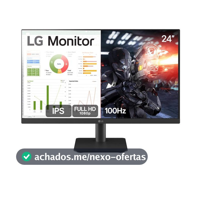 Monitor Gamer LG 24" Full Hd 100Hz 5Ms Hdmi 24Ms500-B.Awzm