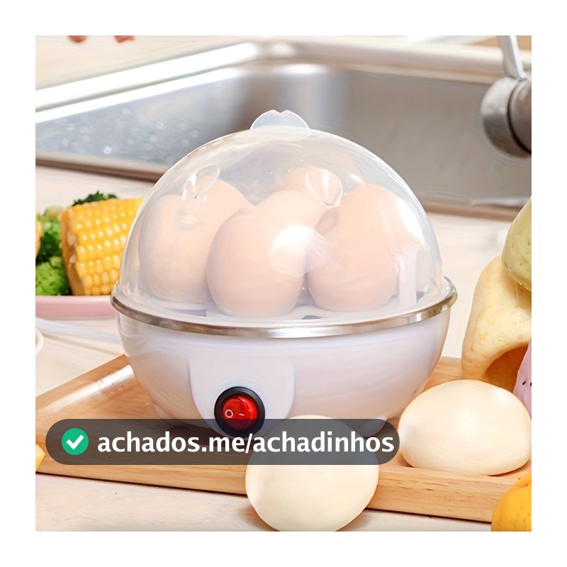 Cozedor de Ovos Elétrico Portátil Cozinha à Vapor 110V/220V Cores disponíveis （Branco Azul Rosa Amarelo）