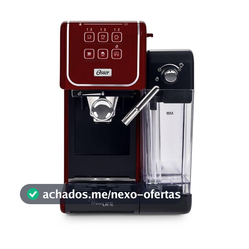 Cafeteira Oster PrimaLatte Touch Red 220V BVSTEM6801R-057