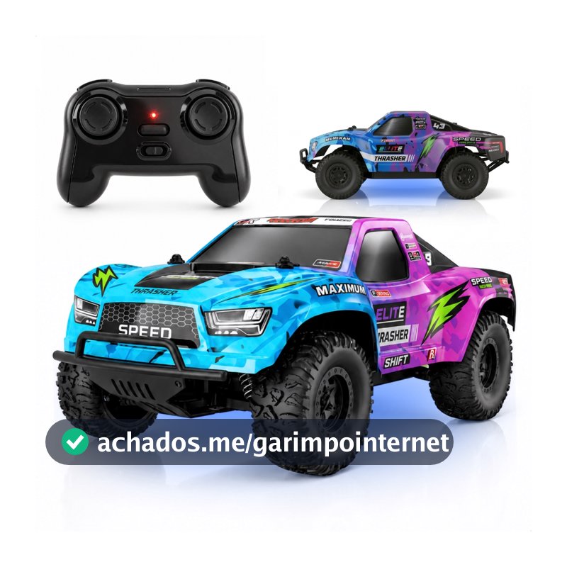 Carrinho De Controle Remoto 4x4 2.4 GHz Carro De Brinquedo Off Road Infantil Com Luzes