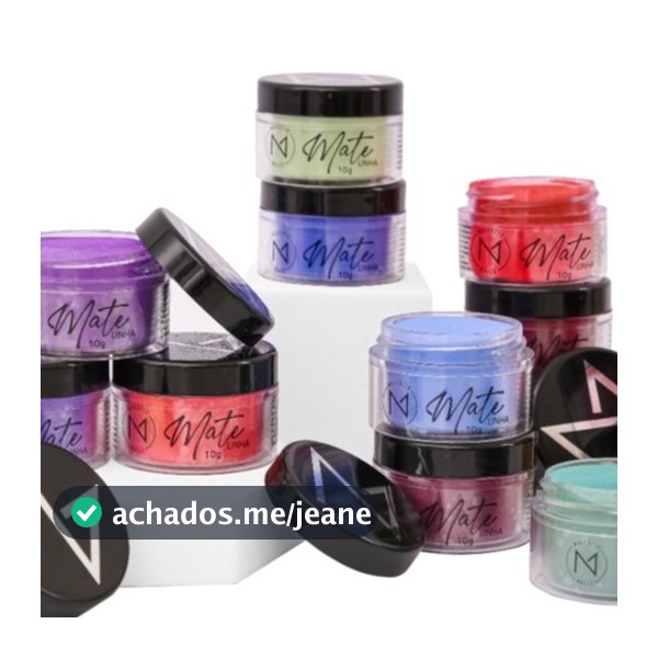Pó Acrílico LINHA MATE (23 cores) 10g Alongamento Majestic Nails