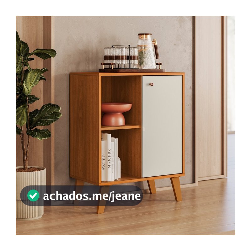 Aparador Capri Cantinho do Café 60cm Capri Cinamomo/Off White - SSX Multicoisas