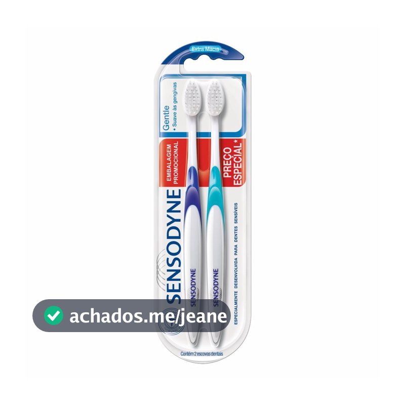 Escova Dental Sensodyne Gentle Extra Macia Adulto 2 Unidades