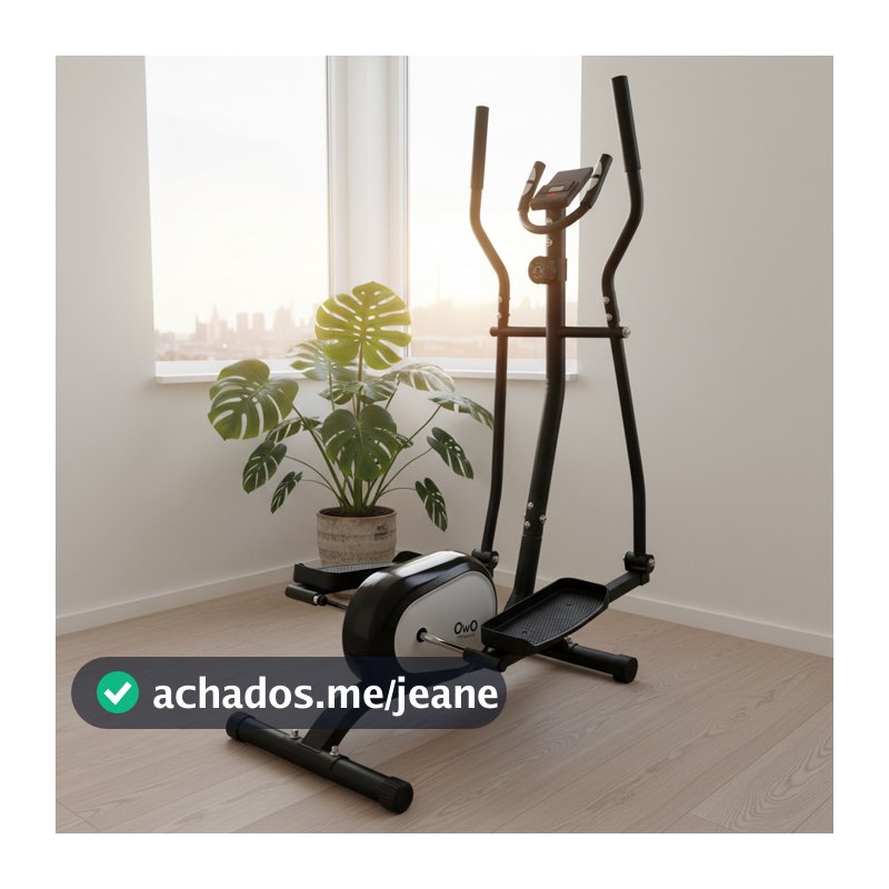 Elíptico Owo Fitness Para Treino Eficiente Preto