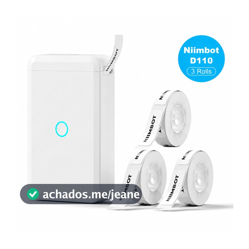 NIIMBOT D110 Impressora de Etiquetas Inteligente Térmica Bluetooth Impressora sem Tinta para iOS Android