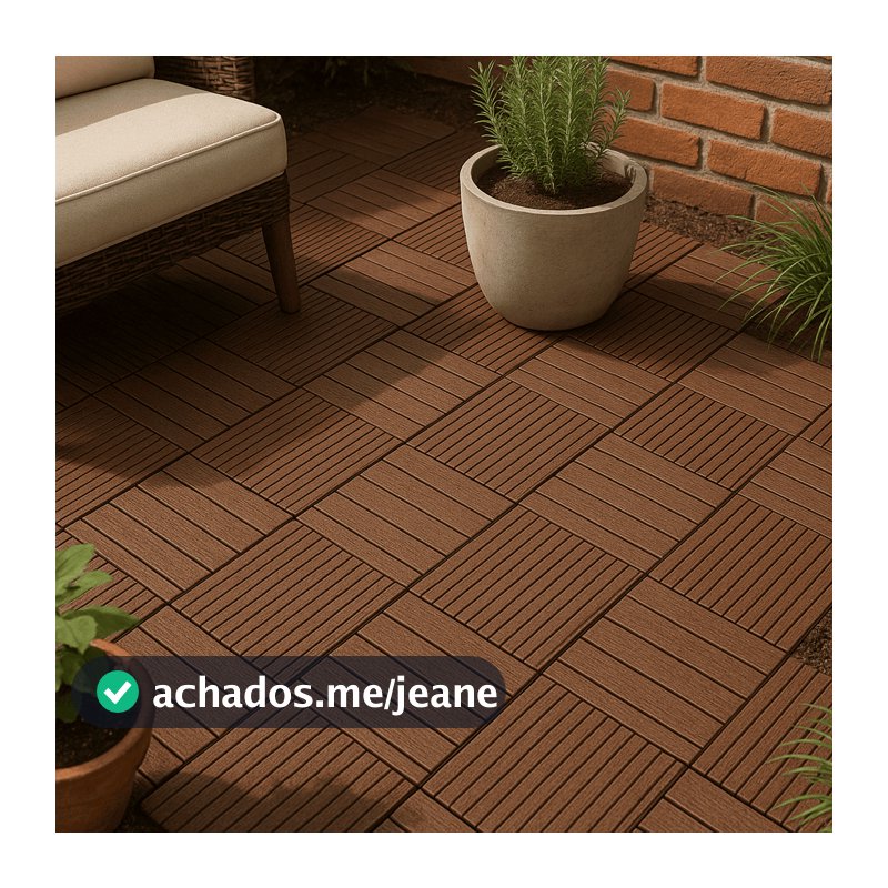 Kit Deck Modular 30x30cm Encaixe Rápido Antiderrapante