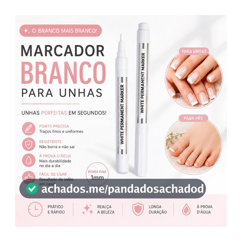 Kit 2 Caneta Francesinha Profissional 1mm para Unhas Decoradas – Nail Art Precisa