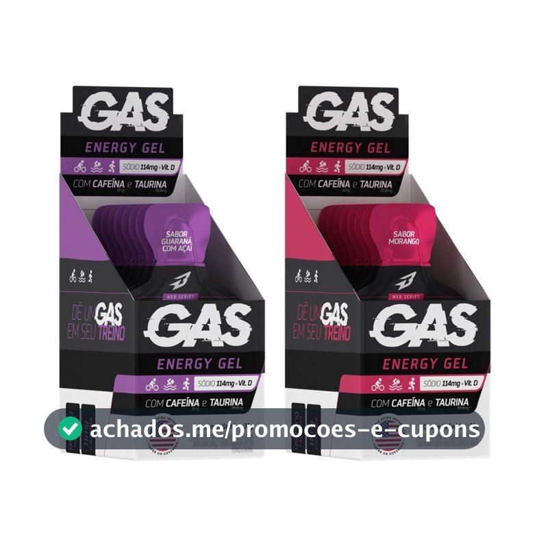 KIT 2x Gel Energético Carbo Gel 20 Sachês Bodyaction