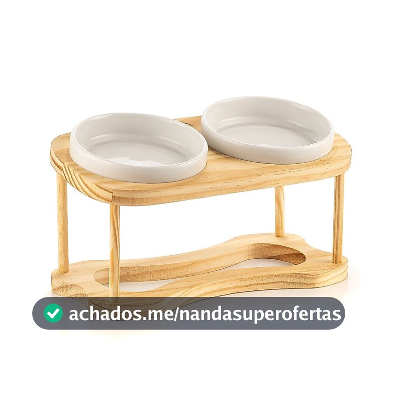 Comedouro Gato Elevado 2 Tigelas 230ml – Base Dupla Antiderrapante Conforto Cervical Premium